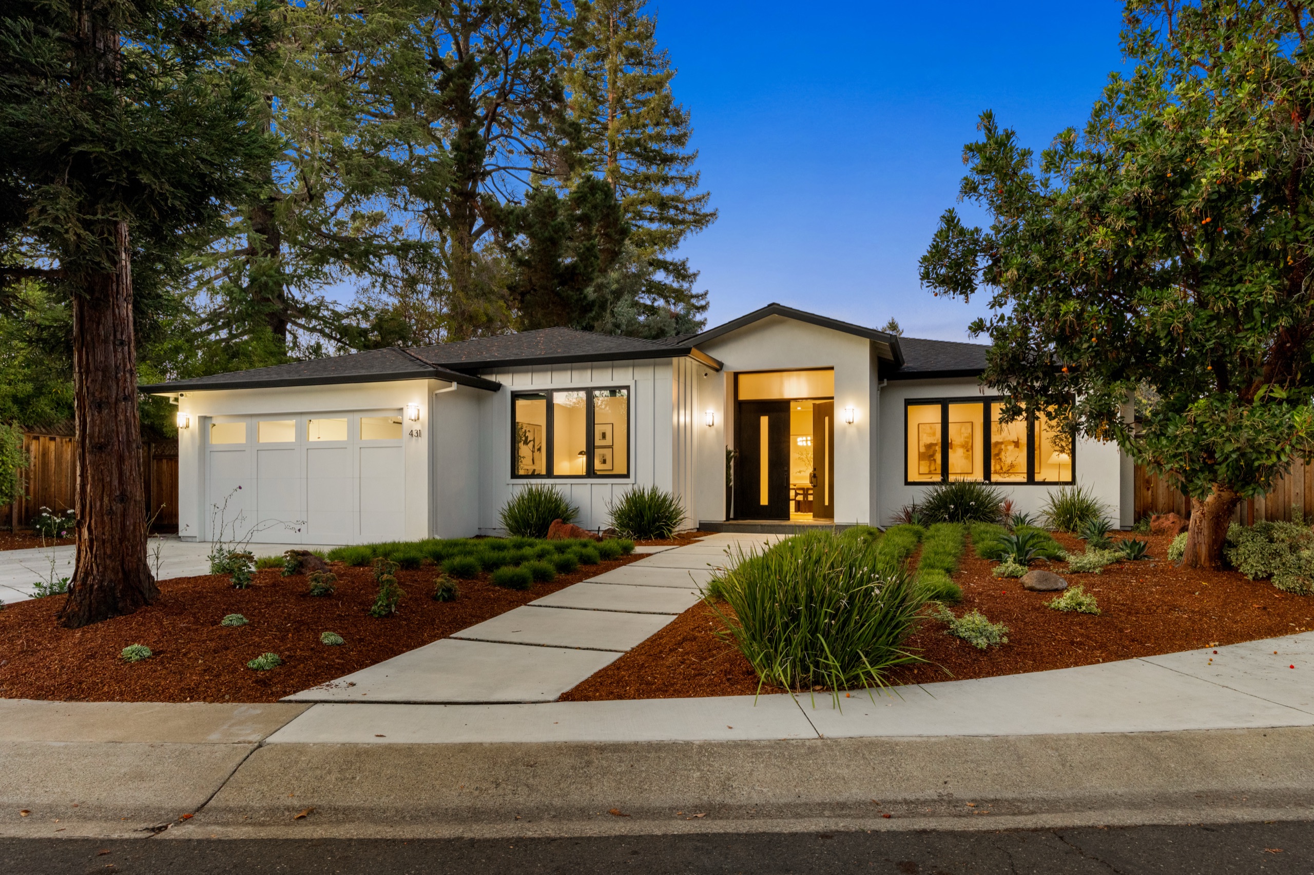 431 Casita Ct, Los Altos — twilight exterior
